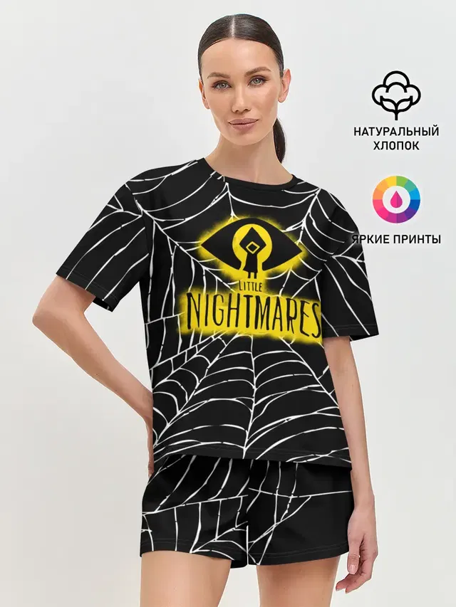 Женская пижама с шортами с принтом «Little Nightmares»