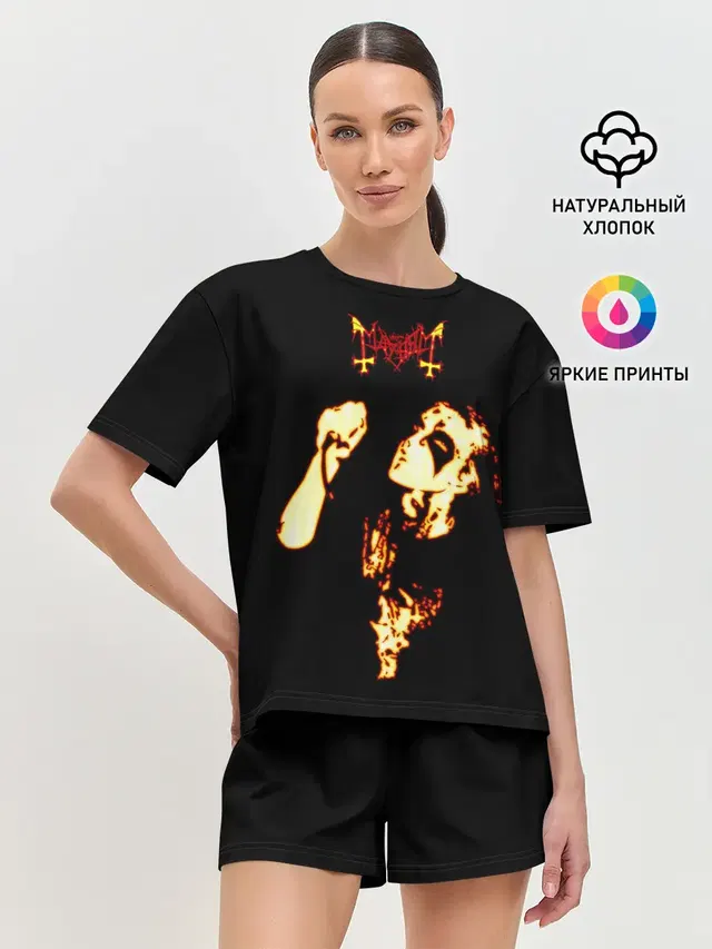 Женская пижама с шортами