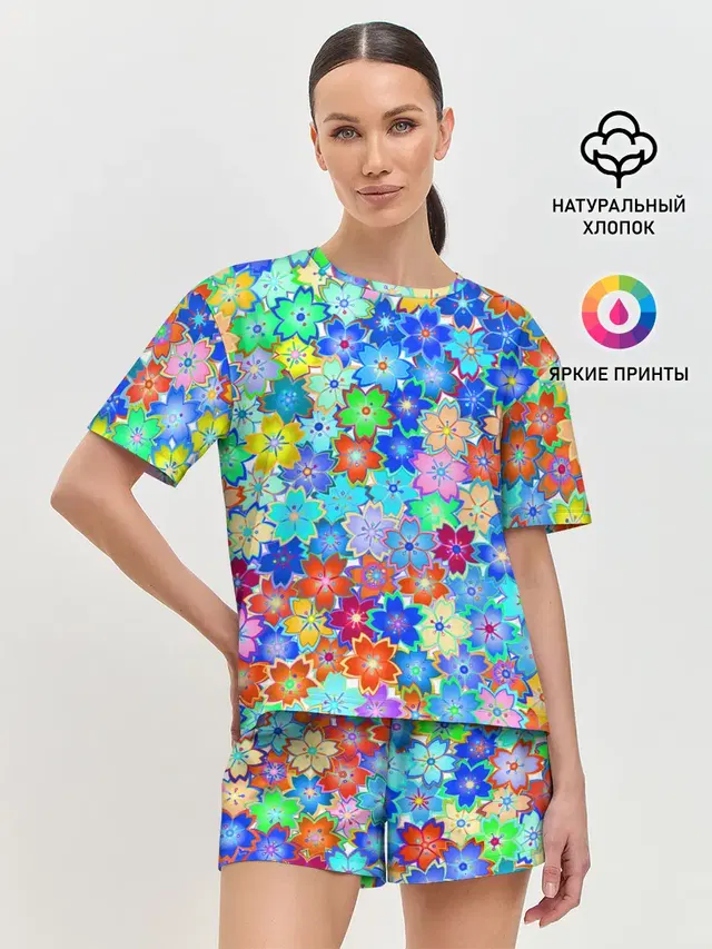 Женская пижама с шортами