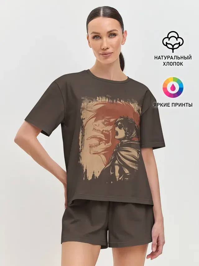Женская пижама с шортами