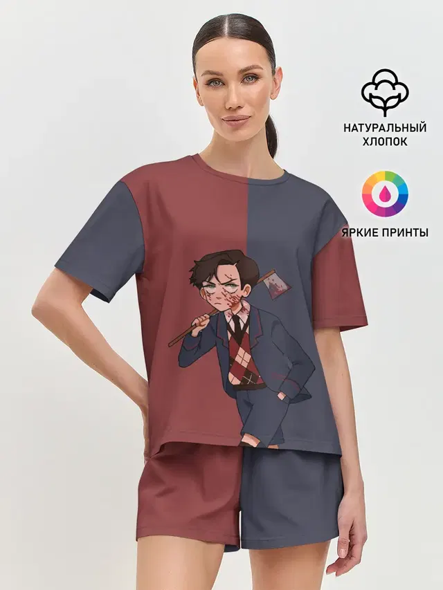 Женская пижама с шортами