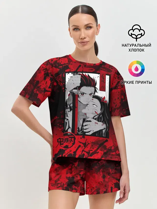 Женская пижама с шортами