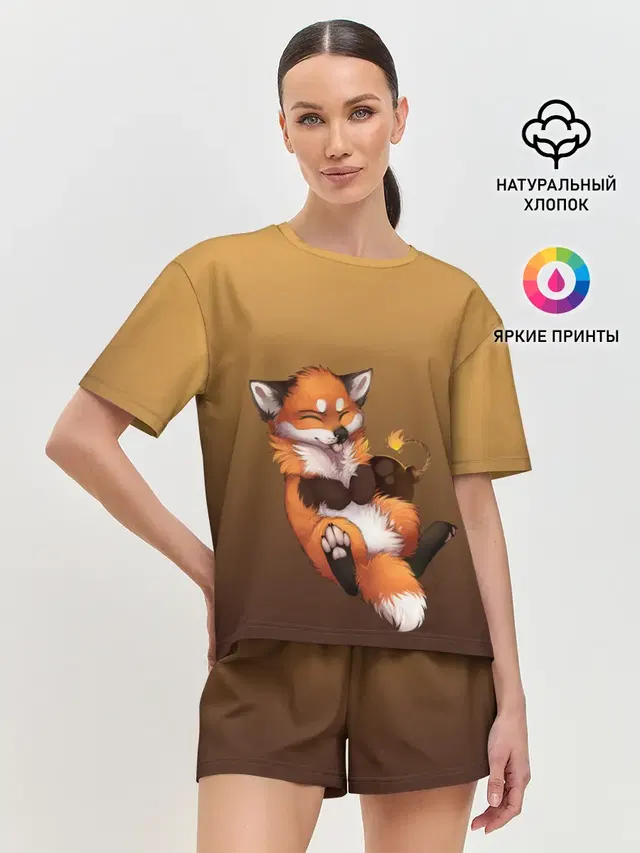 Женская пижама с шортами