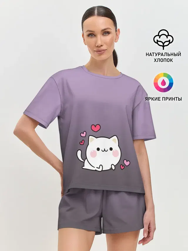 Женская пижама с шортами