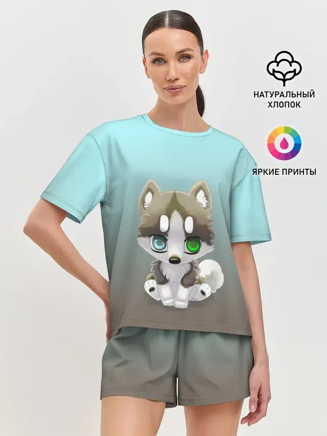 Женская пижама с шортами