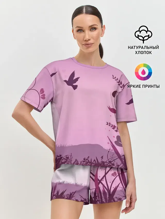 Женская пижама с шортами