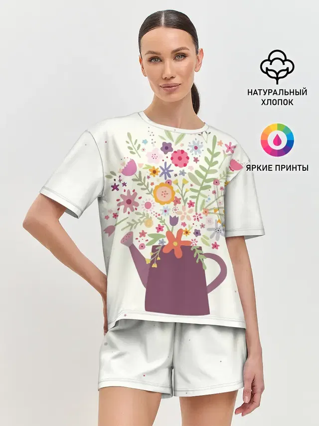 Женская пижама с шортами