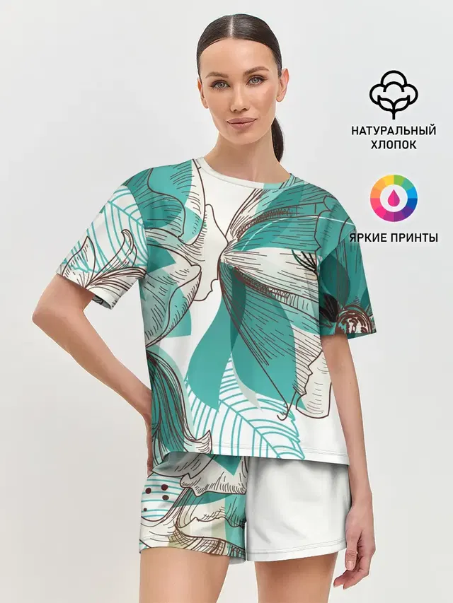 Женская пижама с шортами