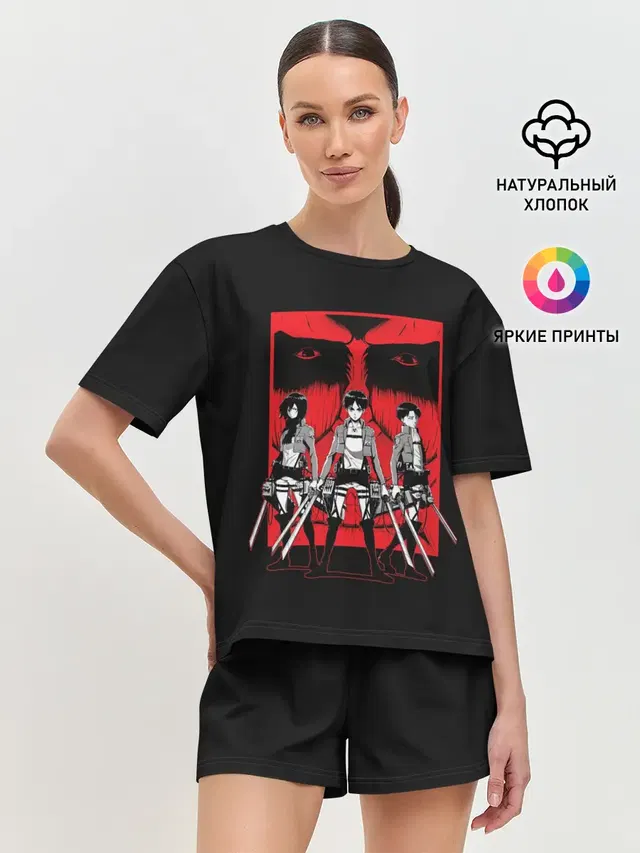 Женская пижама с шортами