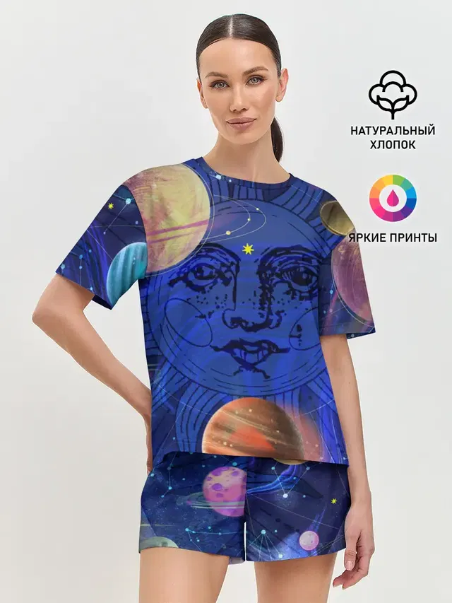 Женская пижама с шортами