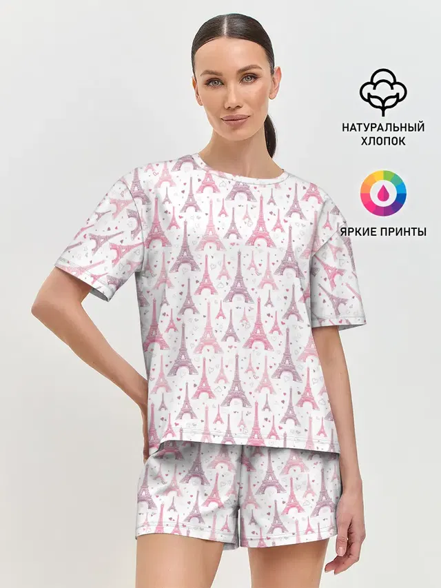 Женская пижама с шортами