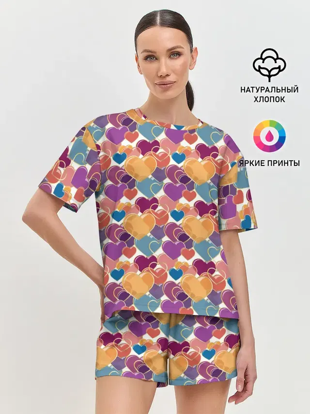 Женская пижама с шортами