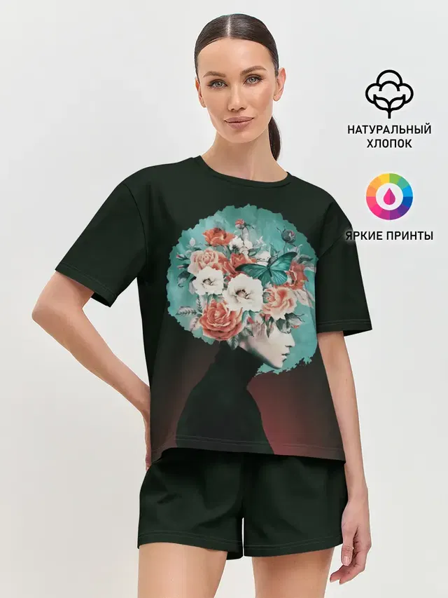 Женская пижама с шортами