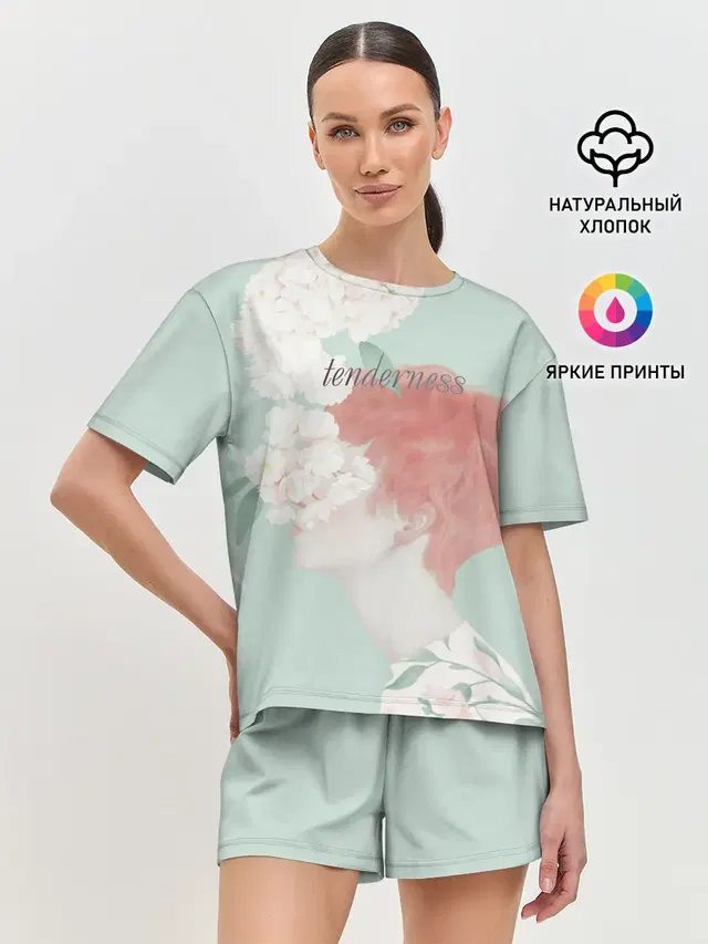 Женская пижама с шортами