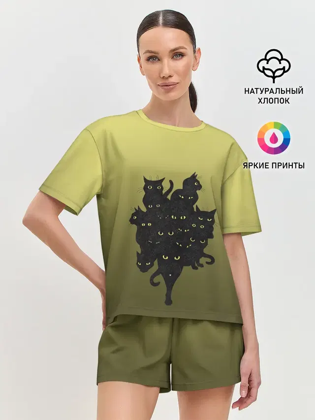 Женская пижама с шортами