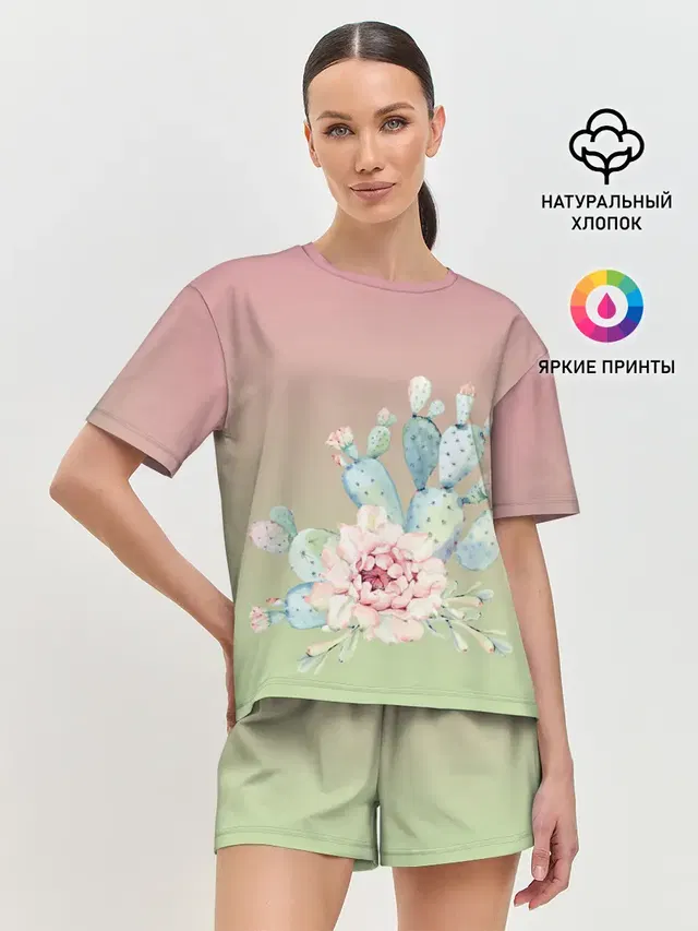 Женская пижама с шортами