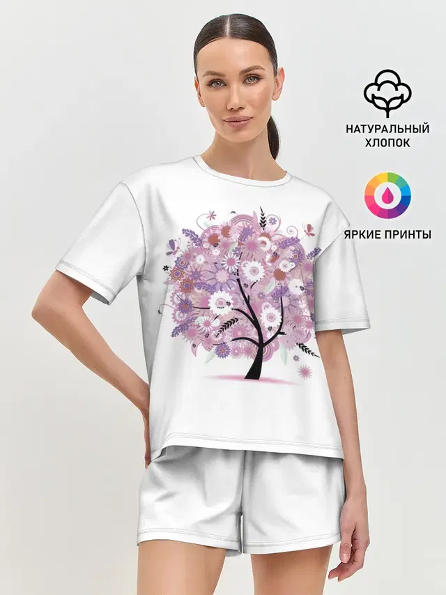 Женская пижама с шортами
