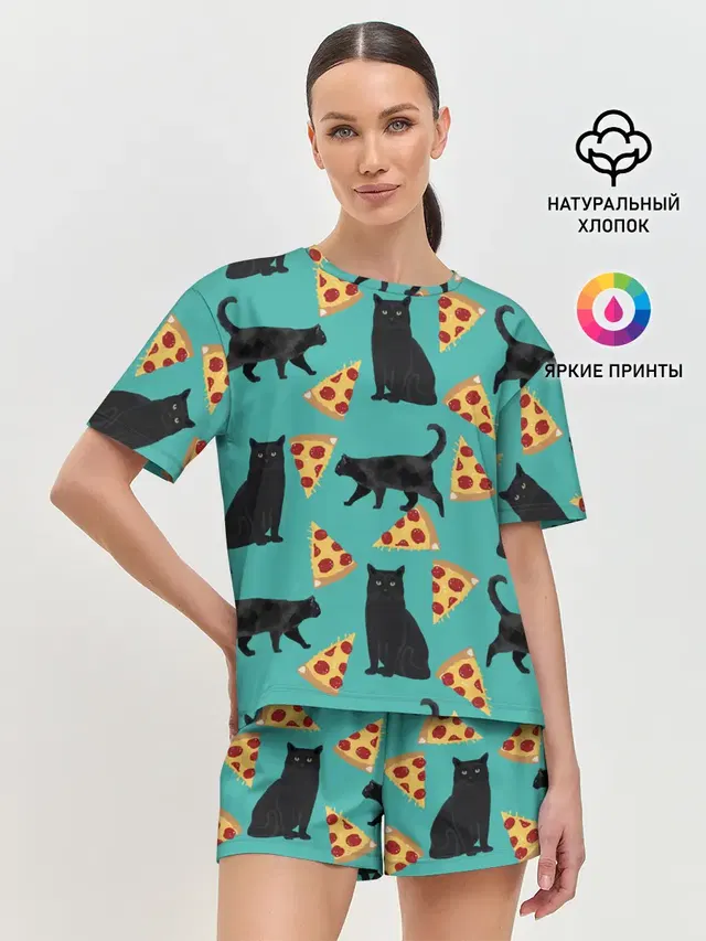 Женская пижама с шортами