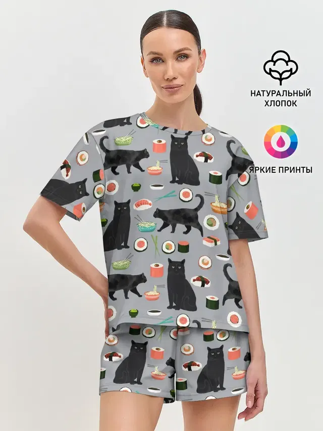 Женская пижама с шортами
