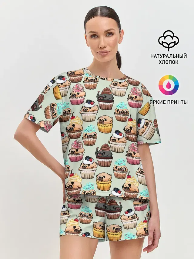 Женская пижама с шортами