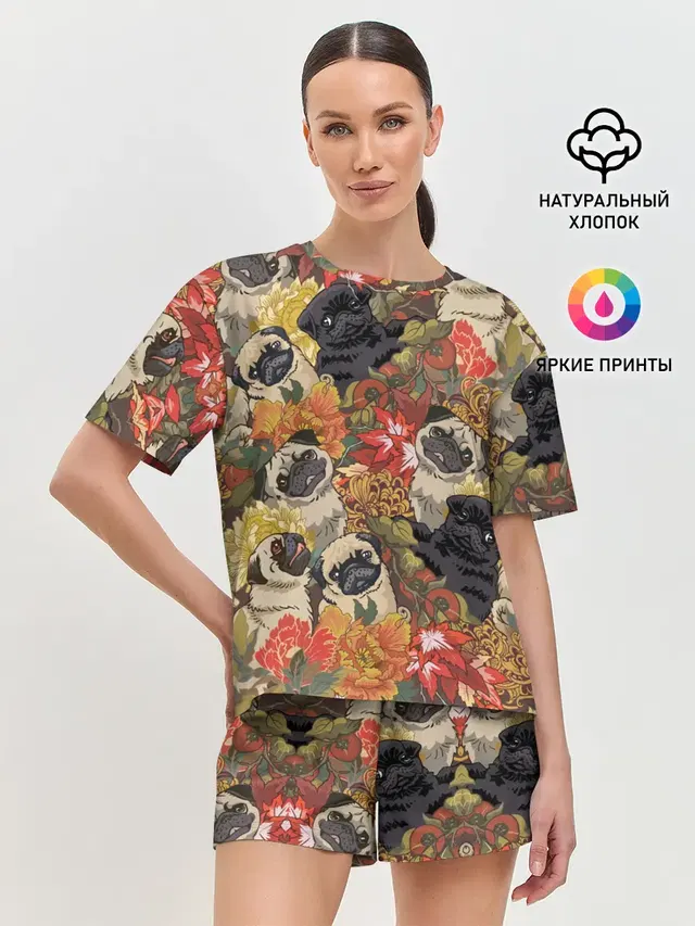 Женская пижама с шортами