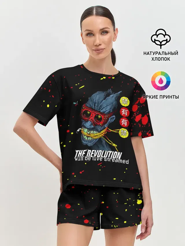 Женская пижама с шортами