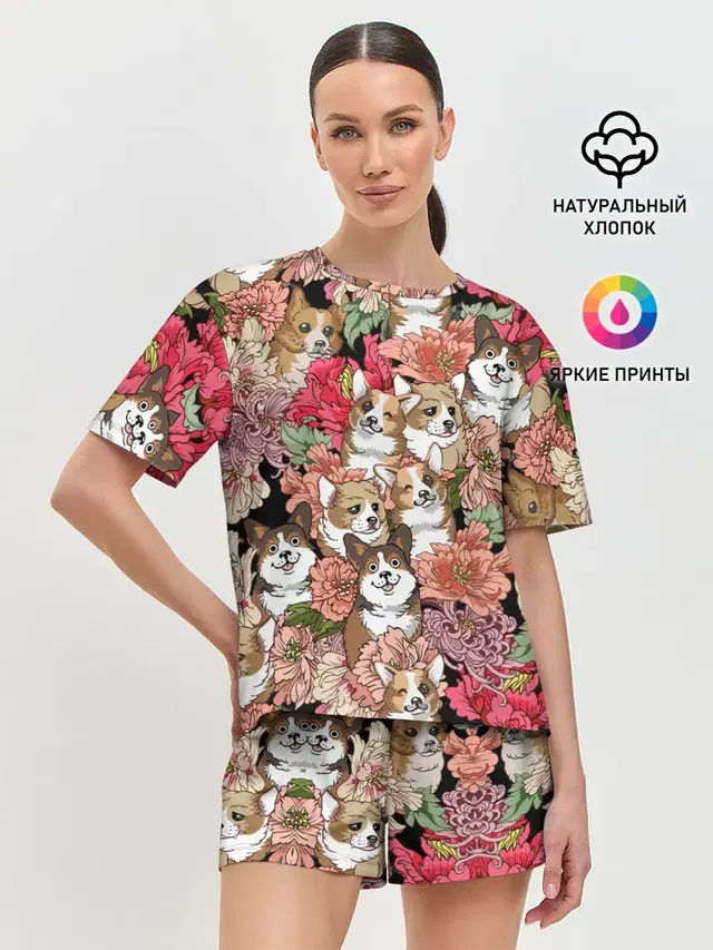 Женская пижама с шортами