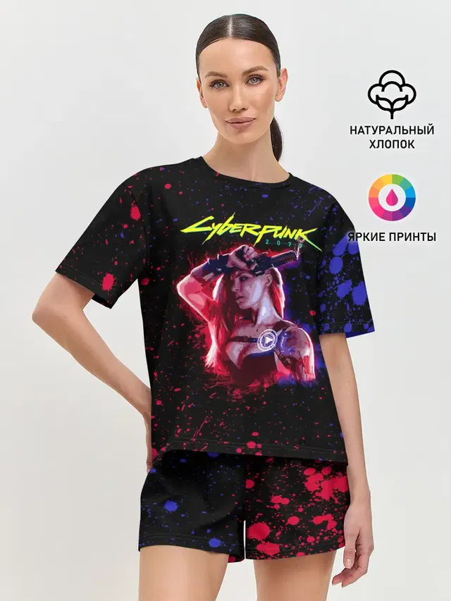 Женская пижама с шортами