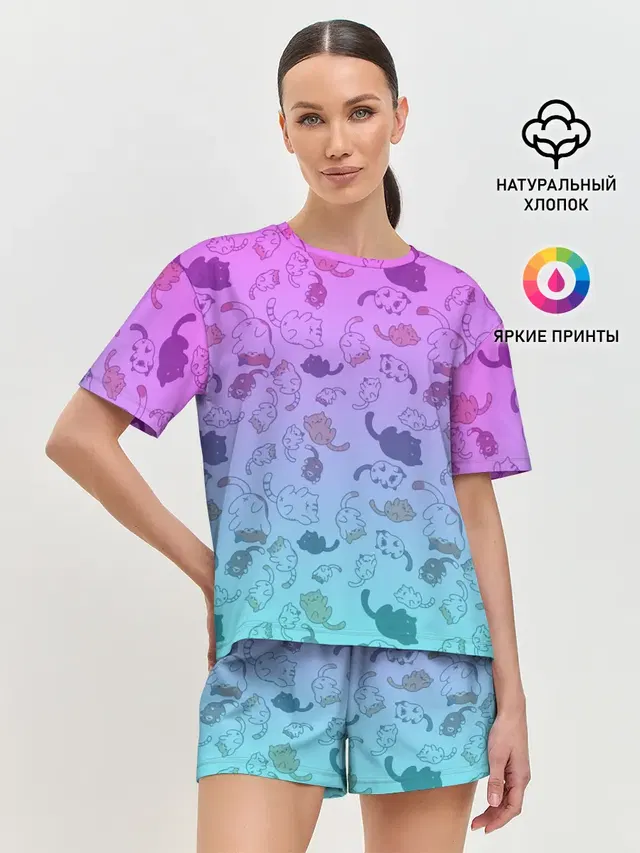 Женская пижама с шортами