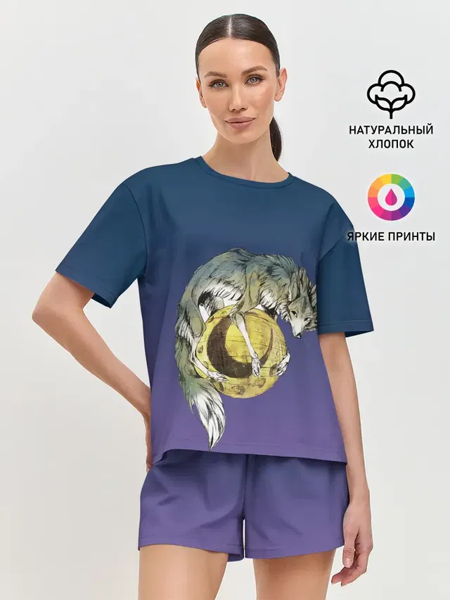 Женская пижама с шортами