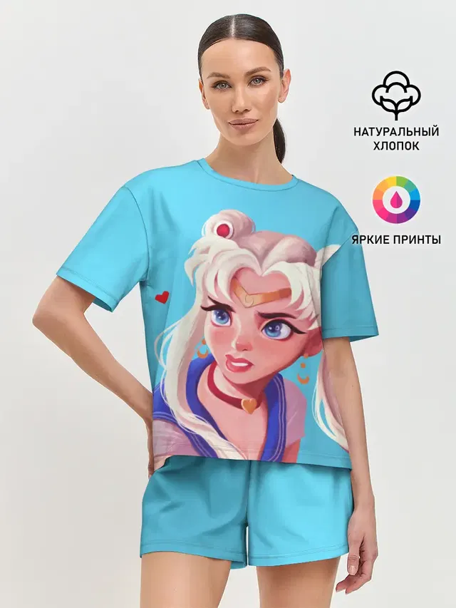 Женская пижама с шортами