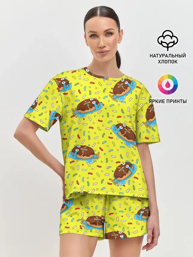 Женская пижама с шортами