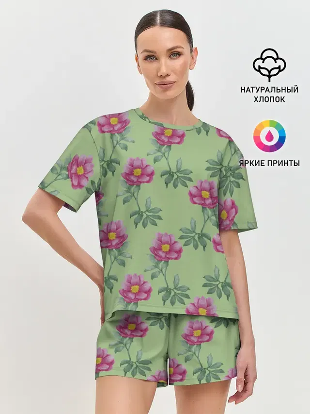 Женская пижама с шортами