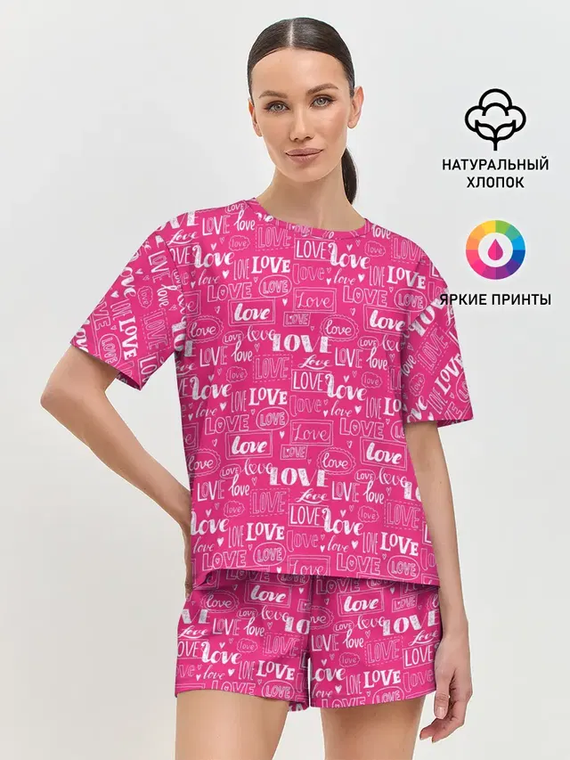 Женская пижама с шортами