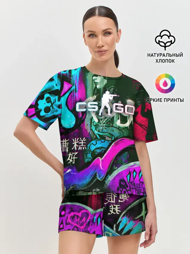 Женская пижама с шортами