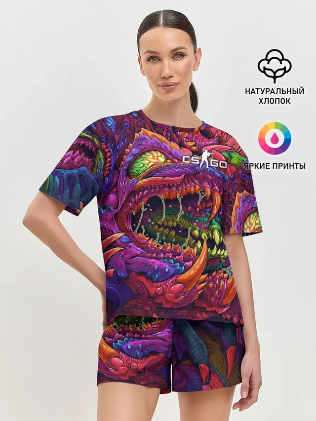 Женская пижама с шортами