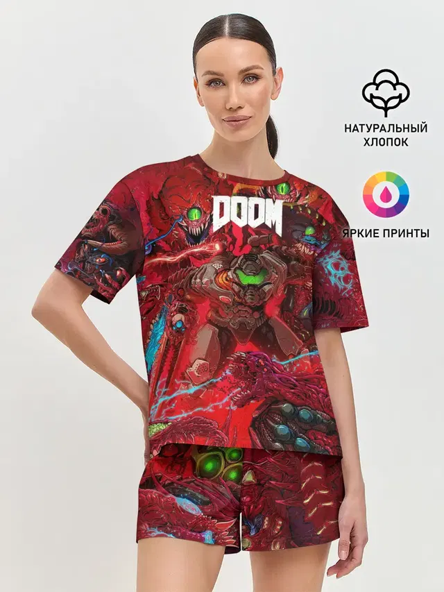 Женская пижама с шортами