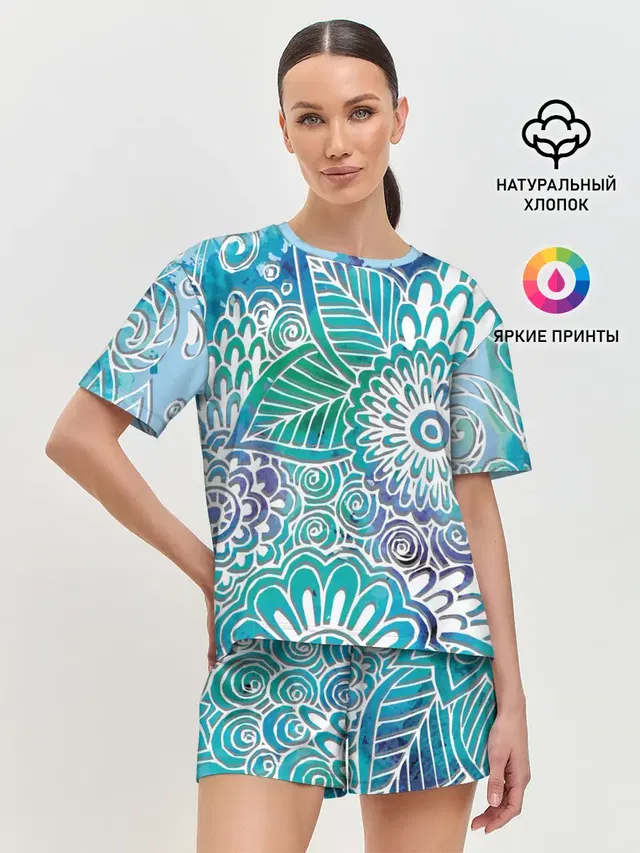Женская пижама с шортами