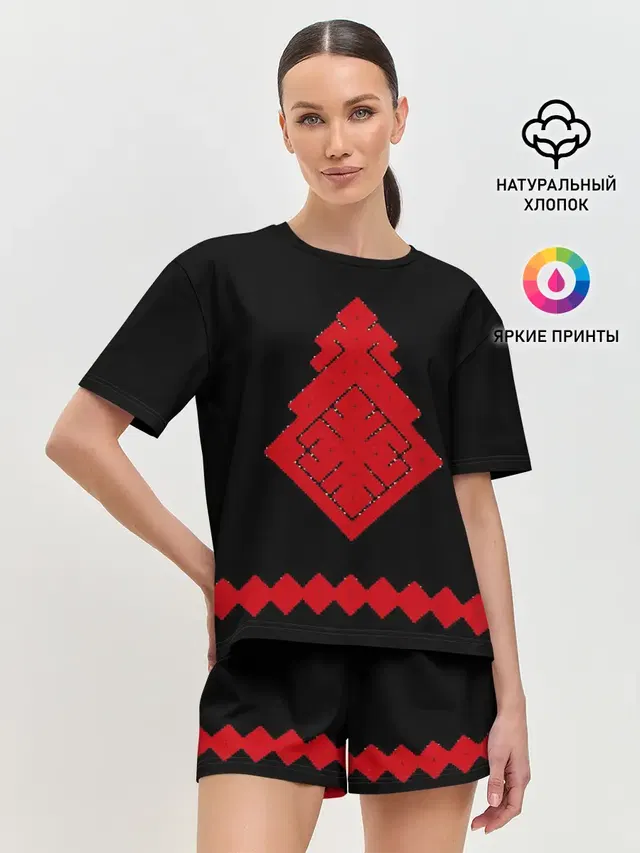 Женская пижама с шортами