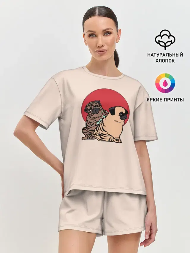 Женская пижама с шортами