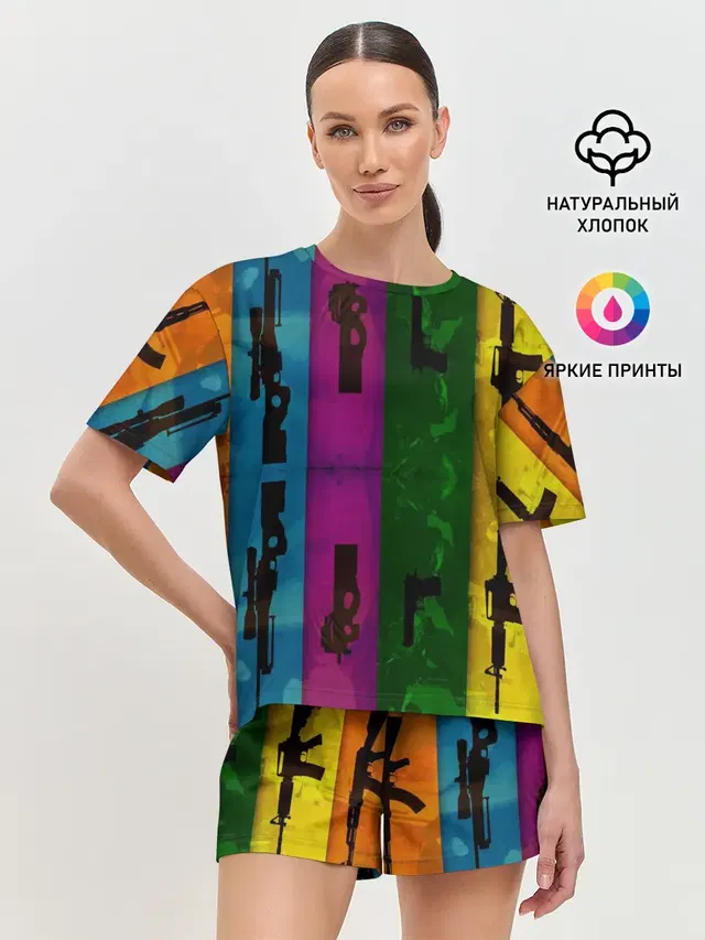 Женская пижама с шортами