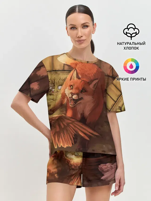 Женская пижама с шортами