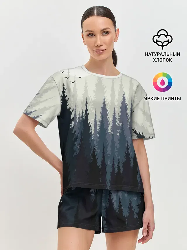 Женская пижама с шортами