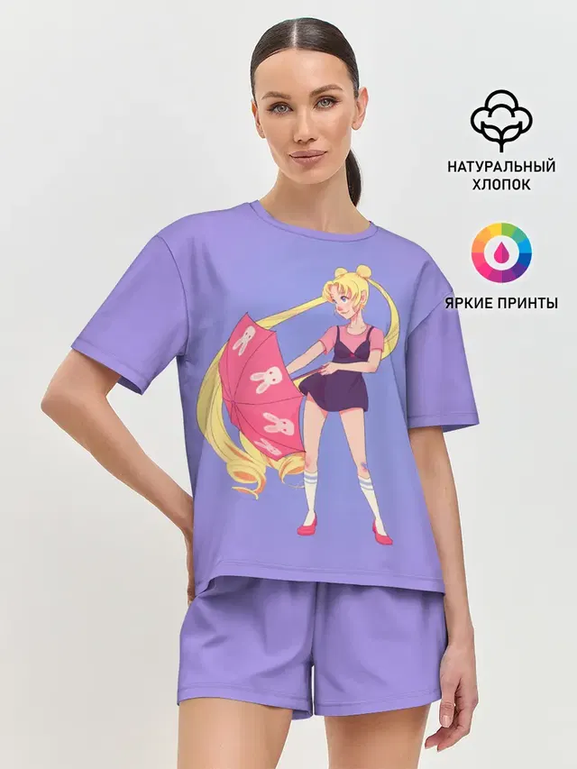 Женская пижама с шортами