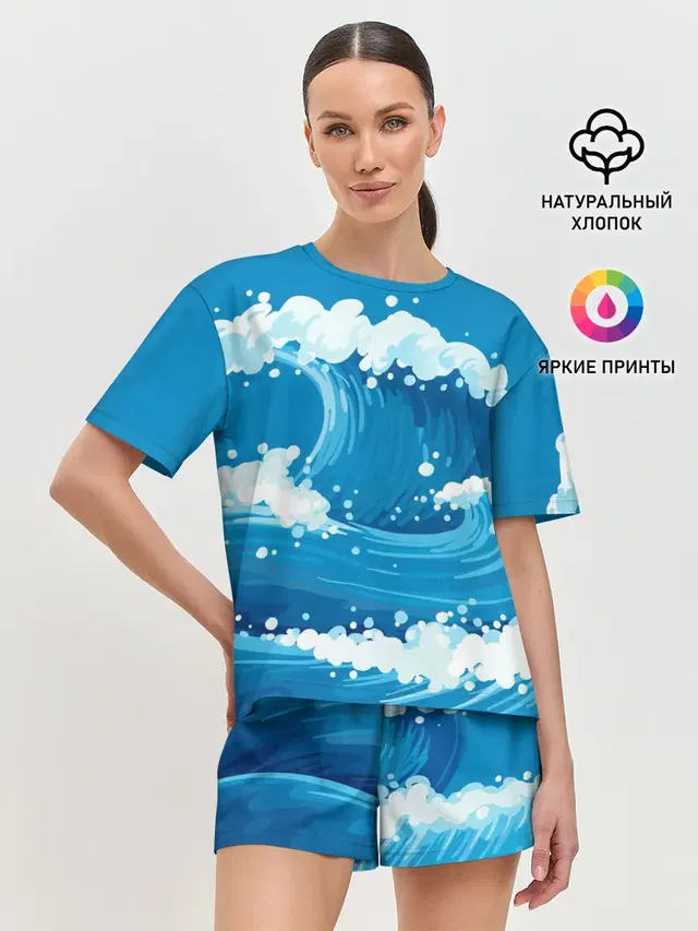 Женская пижама с шортами