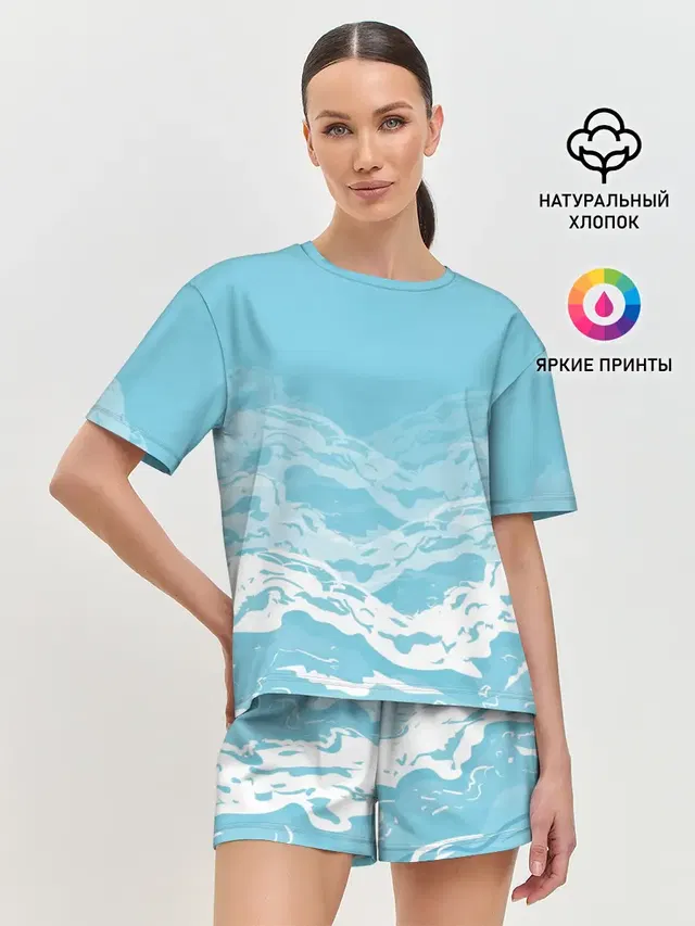 Женская пижама с шортами