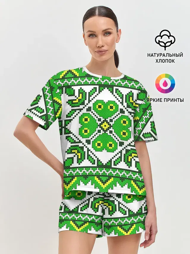 Женская пижама с шортами