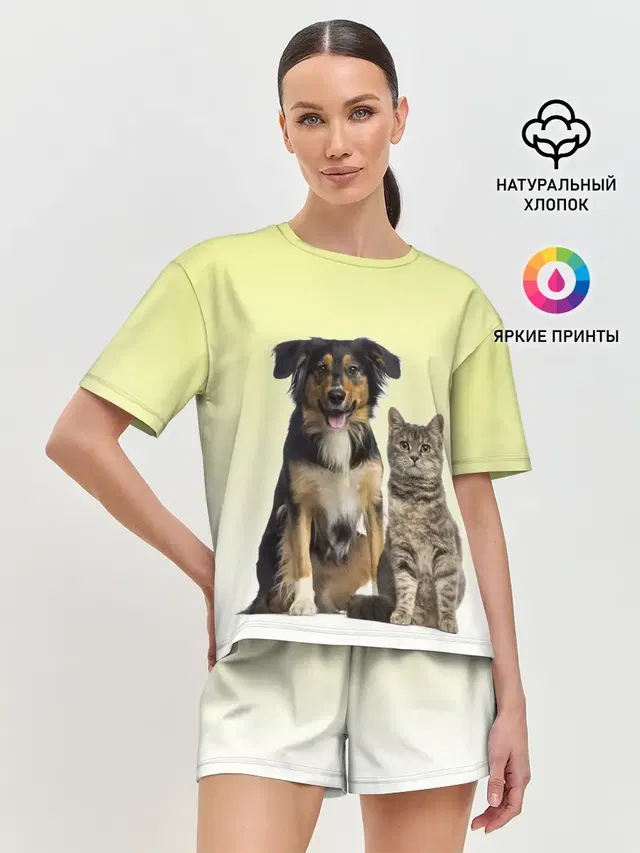 Женская пижама с шортами