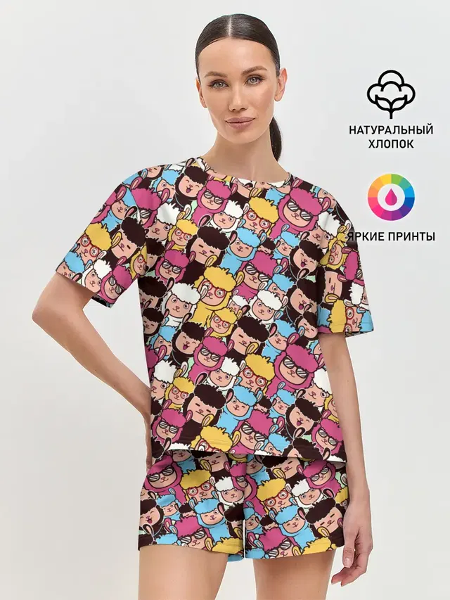 Женская пижама с шортами