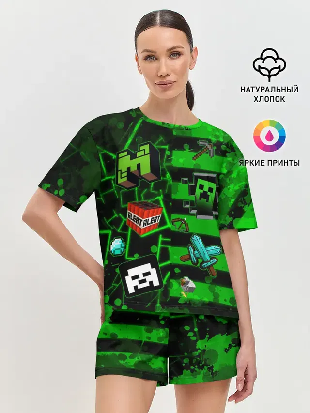 Женская пижама с шортами